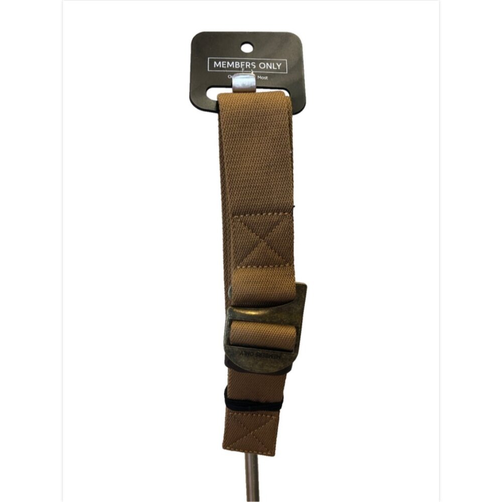 Members Only Tactical Brown Adjustable Belt One Size